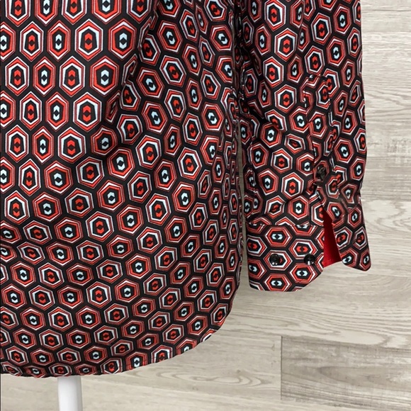 Chris Hewson Red Button Down Shirt - Picture 7 of 8